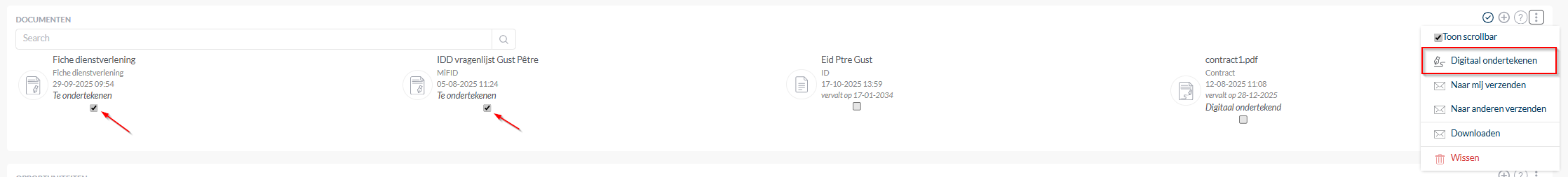 Documenten digitaal ondertekenen