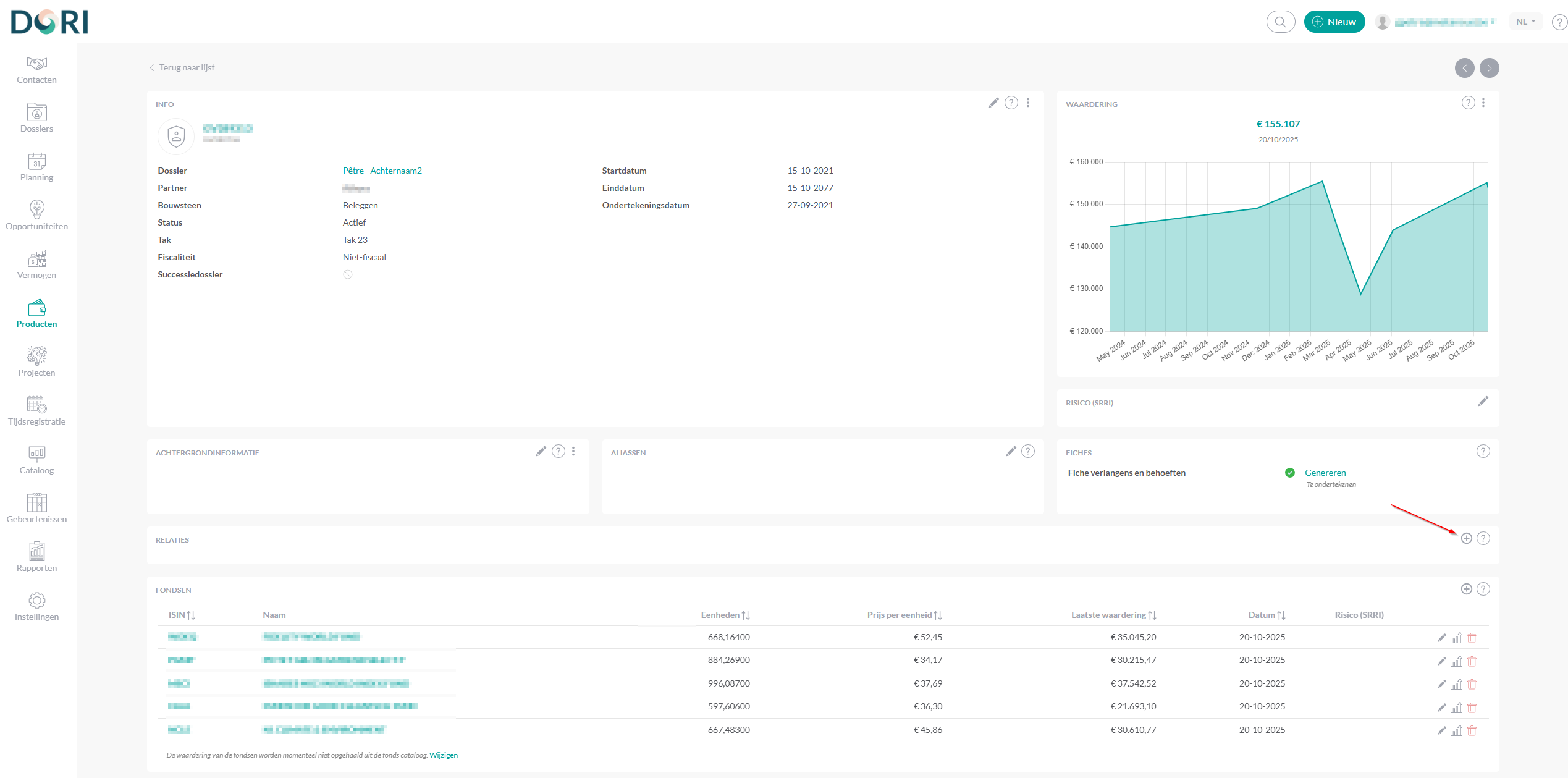 Producten plusicoontje