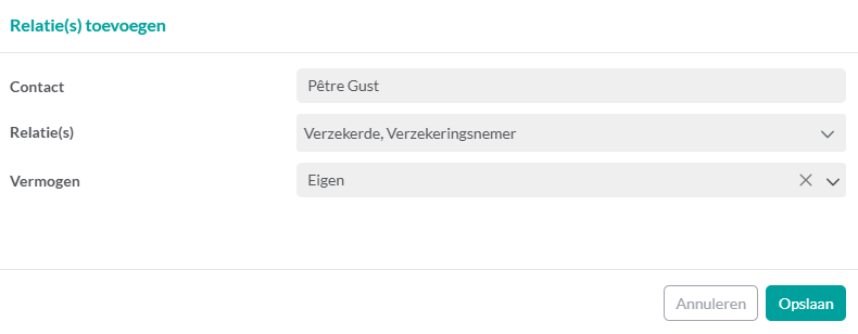 Producten relatie leggen