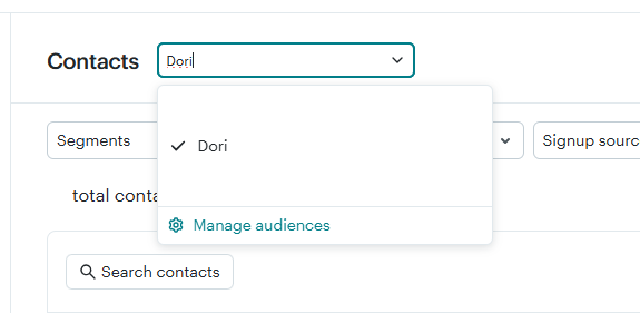 MailChimp API key