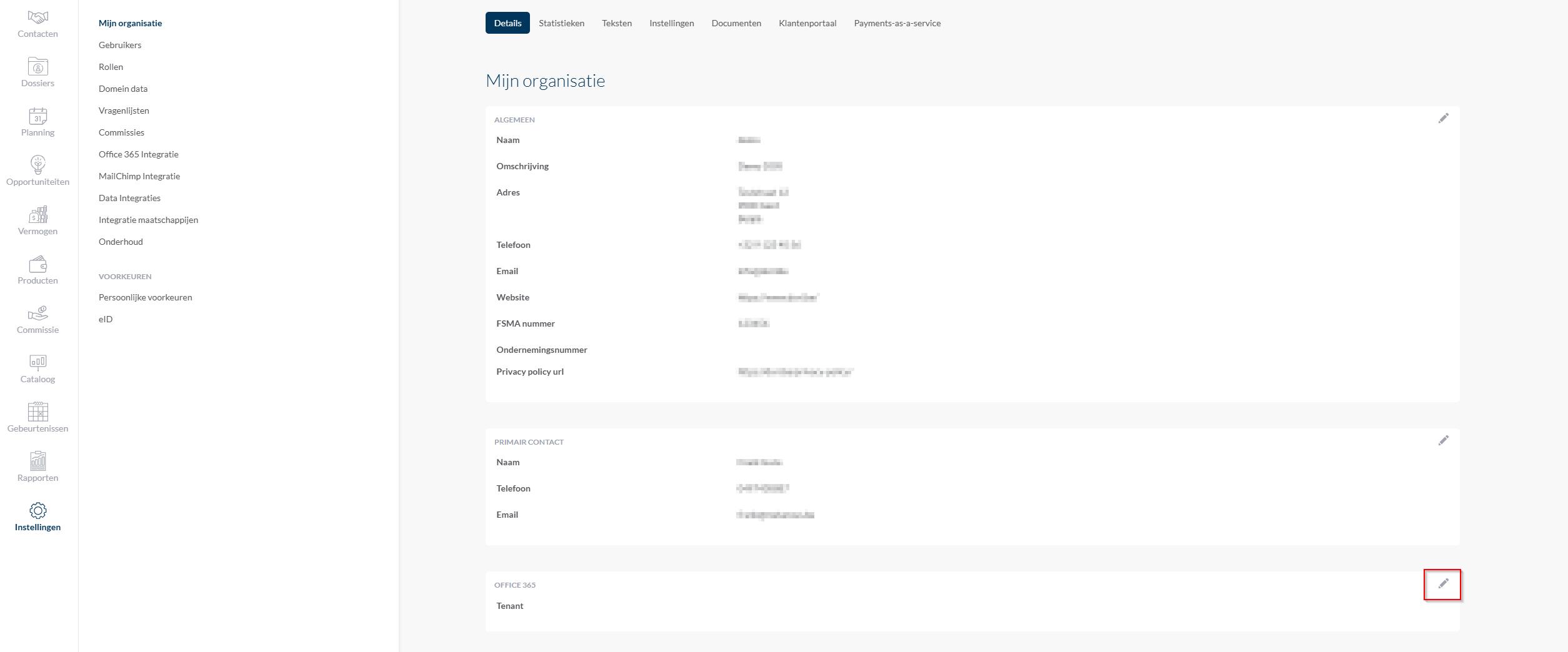 Office-365 integratie stap 1